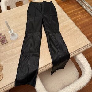 Missguided Black Faux Leather Trousers